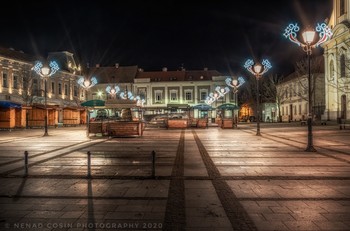 Zemun / City of Zemun, long exposure photo.