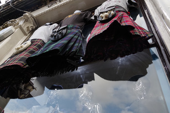 unterm Schottenrock ist gar nichts / aufgenommen in Edinborough