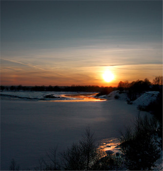 Neman sunset. / Neman sunset