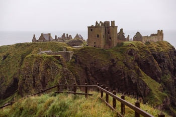 Castle in Schottland / aufgenommen an einem trüben Tag , bei einer Schottlandreise