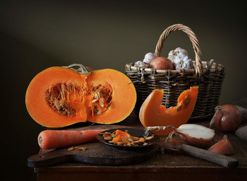 Stillleben mit Kürbis / 2018