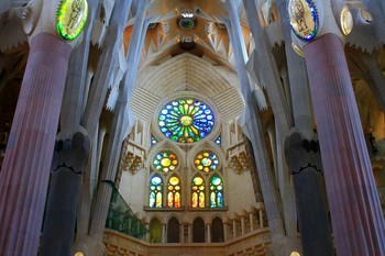 Die Sagrada Familia 2 / Die Basilika Sagrada Familia in Barcelona / Spanien.