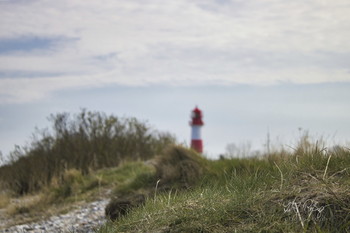 Ein ruhiger Sontagnachmittag / An der Küste mit Leuchtturm im Hintergrund