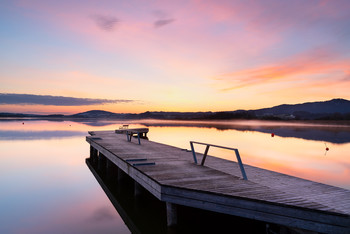 früh morgens am Wallersee / früh morgens am Wallersee