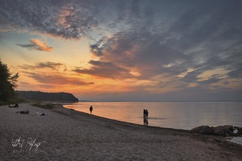 Ich träumte von Sommer, Sonne und feurigen Sonnenuntergängen... / Sonnenuntergang an der Ostsee.