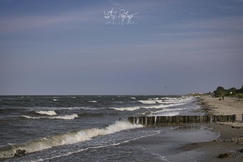 Wind SO, stürmisches Wetter, 8Bft / Ein Sommersturm an der Ostsee.