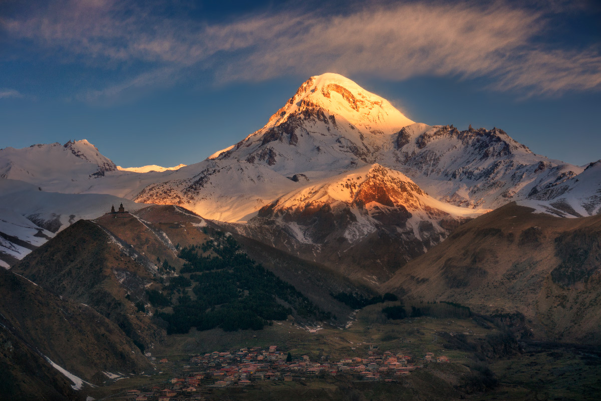 Kazbek восхождение Грузия